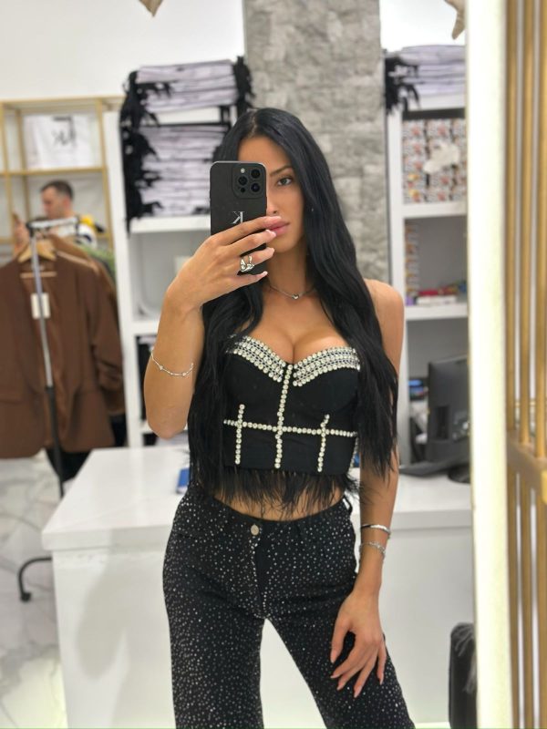 feather corset