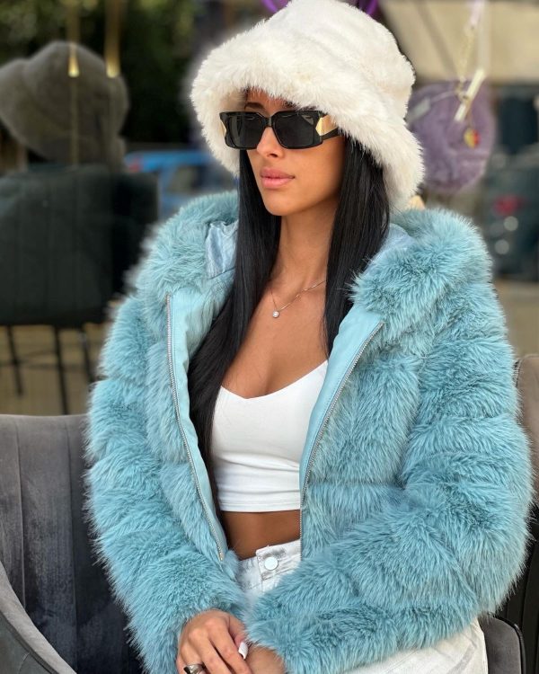 fluffy hat