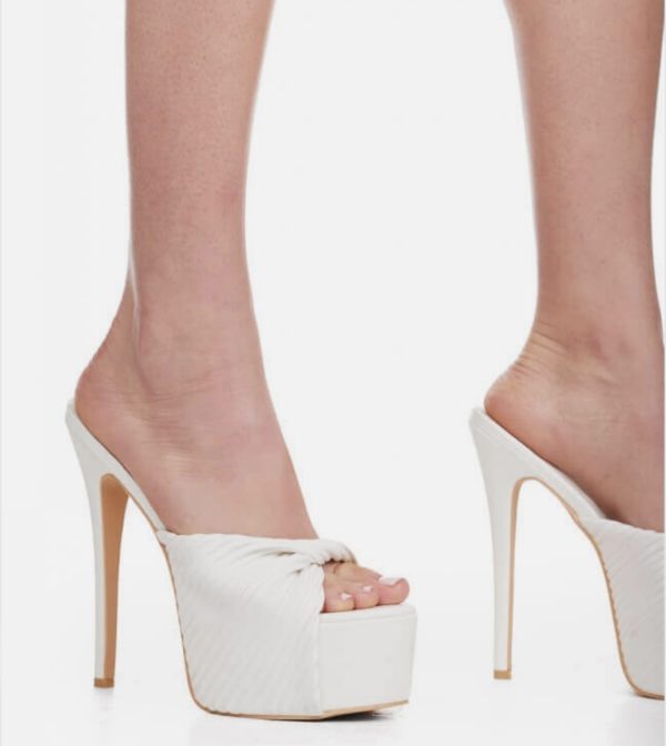 high heels white